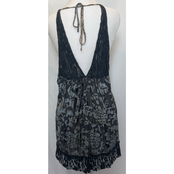 Gimmicks by BKE Floral Burnout Velvet Mini Dress Size XS Lace Tiered Fairy Y2K - Picture 6 of 12